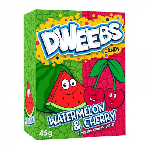 DWEEBS Watermelon & Cherry Candy 45 g - DWEEBS Watermelon & Cherry Candy 45 g