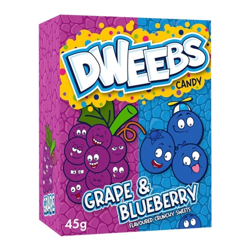 DWEEBS Grape & Blueberry Candy 45 g - DWEEBS Grape & Blueberry Candy 45 g