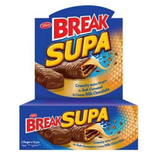 Tiffany Break Supa Crunchy Wafer Finger 12 PCS X 30 g - Tiffany Break Supa Crunchy Wafer Finger 12 PCS X 30 g