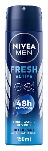 NIVEA MEN FRESH ACTIVE DEODORANT SPRAY 150 ML - NIVEA MEN FRESH ACTIVE DEODORANT SPRAY 150 ML