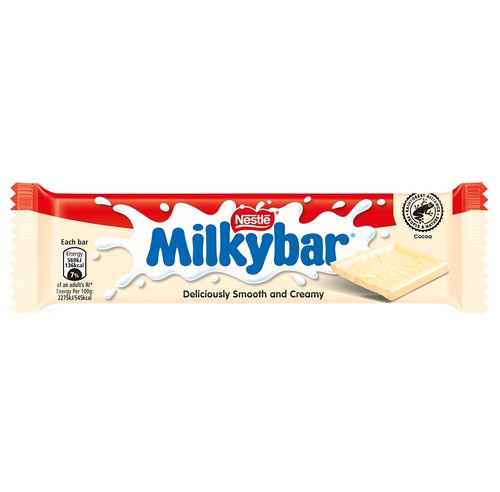 Nestle Milkybar Medium Bar U.K. 25 g - Nestle Milkybar Medium Bar U.K. 25 g