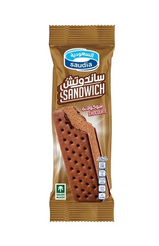 SAUDI Icecream Sandwich Chocolate 100 ML - SAUDI Icecream Sandwich Chocolate 100 ML