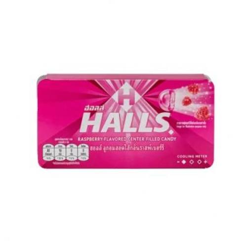 HALLS Raspberry Flavored Center Filled Candy 8 Tablets 22.4 g - HALLS Raspberry Flavored Center Filled Candy 8 Tablets 22.4 g