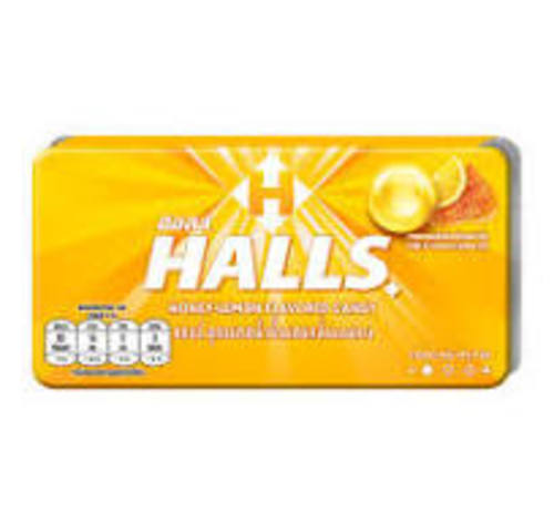 HALLS Honey Lemon Flavored Candy 8 Tablets 22.4 g - HALLS Honey Lemon Flavored Candy 8 Tablets 22.4 g