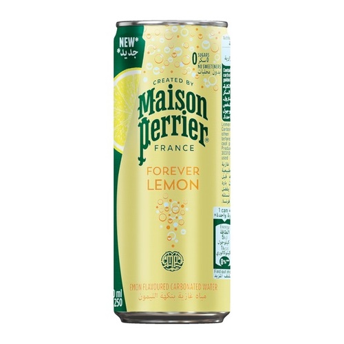 Maison Perrier Lemon Flavoured Carbonated Water 250 ML - Maison Perrier Lemon Flavoured Carbonated Water 250 ML