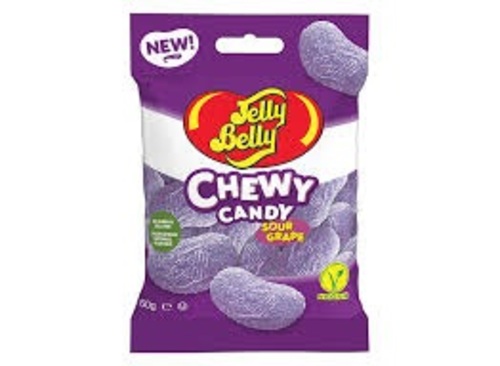 Jelly Belly Chew Candy Sour Grape 60 g - Jelly Belly Chew Candy Sour Grape 60 g