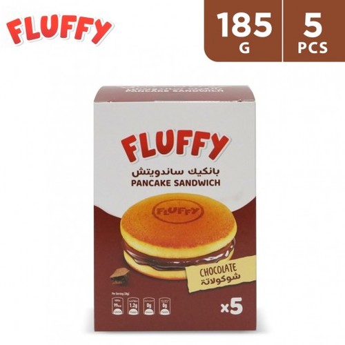 Fluffy Pancake Sandwich Chocolate 5 Pack 185 g - Fluffy Pancake Sandwich Chocolate 5 Pack 185 g