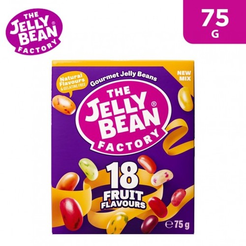 The Jelly Bean Factory Box 18 Fruit Mix Flavours 75 g - The Jelly Bean Factory Box 18 Fruit Mix Flavours 75 g