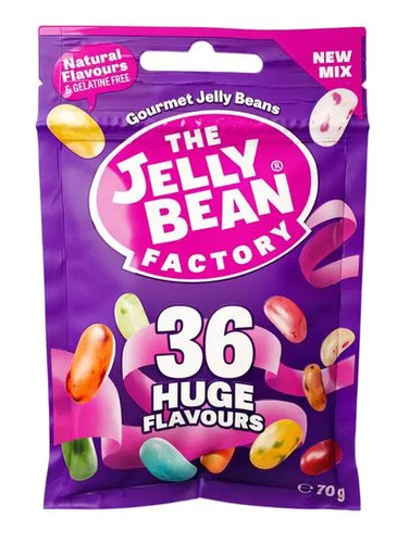 The Jelly Bean Factory Bag 36 Fruit Mix Flavours 70 g - The Jelly Bean Factory Bag 36 Fruit Mix Flavours 70 g