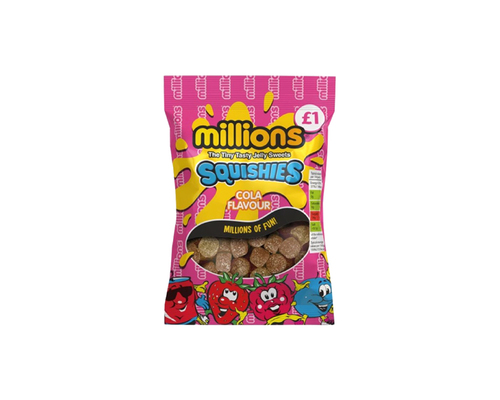 Millions Squishies Cola Flavour 120 g - Millions Squishies Cola Flavour 120 g