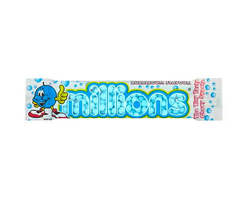 Millions Bubble Gum Chewy Sweets Flavour 45 g - Millions Bubble Gum Chewy Sweets Flavour 45 g