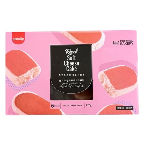 Real Soft Cheese Cake Strawberry 6 Pcs X 70 G