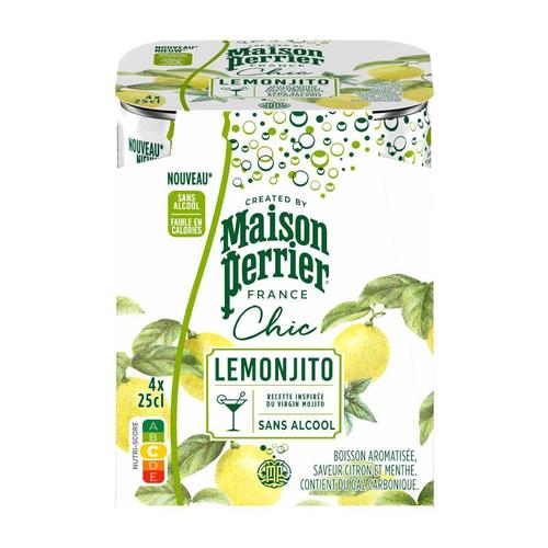 Maison Perrier LemonJito Flavoured Carbonated Water 250 ML X 4 Pcs