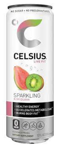 Celsius Sparkling Kiwi Guava USA Zero Sugar 355 ML - Celsius Sparkling Kiwi Guava USA Zero Sugar 355 ML