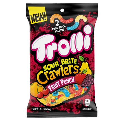 Trolli Sour Brite Crawlers Fruit Punch USA 141 G - Trolli Sour Brite Crawlers Fruit Punch USA 141 G