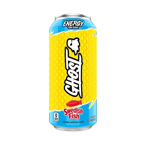 Ghost Energy Drink Zero Sugar WaHeads Swedish Fish 473 ML - Ghost Energy Drink Zero Sugar WaHeads Swedish Fish 473 ML