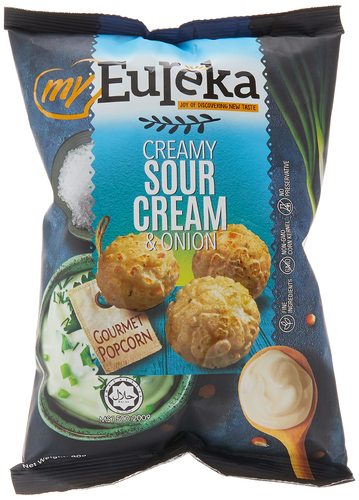 Eureka Creamy Sour Cream & Onion Gourmet Popcorn 80 g - Eureka Creamy Sour Cream & Onion Gourmet Popcorn 80 g