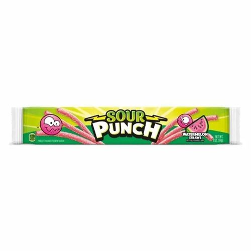 Sour Punch Watermelon Straws 57 g - Sour Punch Watermelon Straws 57 g