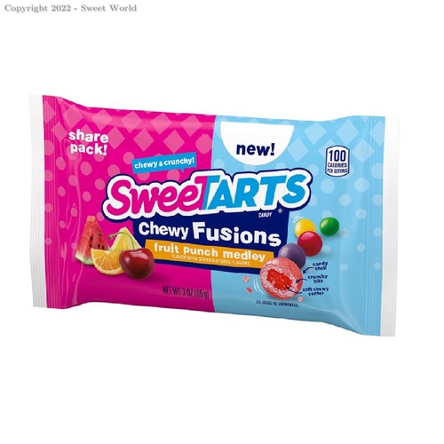 SweeTARTS Chewy Fusion Fruit Punch Medley 85 g - SweeTARTS Chewy Fusion Fruit Punch Medley 85 g