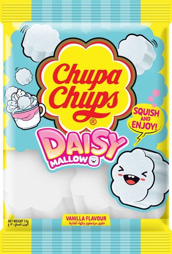 Chupa Chups Daisy Marshmallow Vanilla Flavour 13 g - Chupa Chups Daisy Marshmallow Vanilla Flavour 13 g