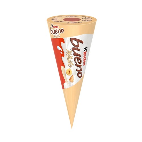 Ice Cream Kinder Bueno White Cone 90 ML - Ice Cream Kinder Bueno White Cone 90 ML