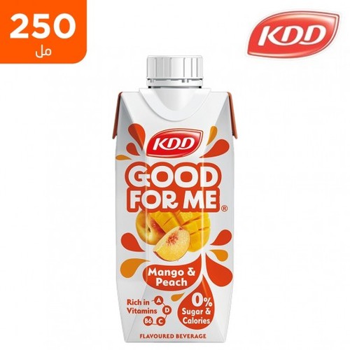 KDD No Sugar Added Good For Me Mango & Peach Flavored Juice 250 ml