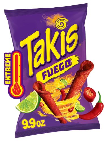 Takis Fuego Hot Chili Pepper & Lime Tortilla Chips 310 G