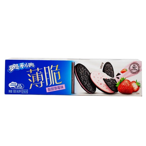 Oreo Crunchy Strawberry sweet and sour Flavor 95 g - Oreo Crunchy Strawberry sweet and sour Flavor 95 g