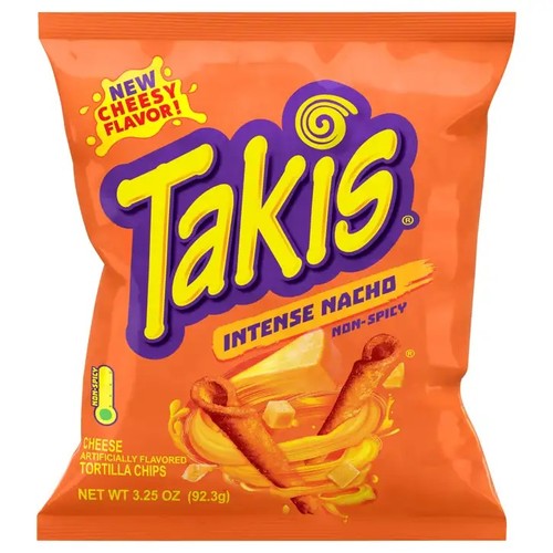 Takis Intense Nacho Tortilla Chips 92.3 g - Takis Intense Nacho Tortilla Chips 92.3 g