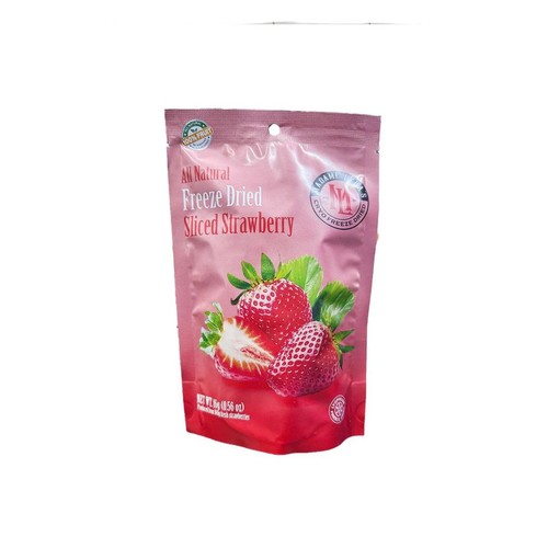 Madame Liras Freeze Dried Sliced Strawberry 16 g - Madame Liras Freeze Dried Sliced Strawberry 16 g