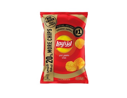 Lays Chilli Potato Chips 204g - Lays Chilli Potato Chips 204g