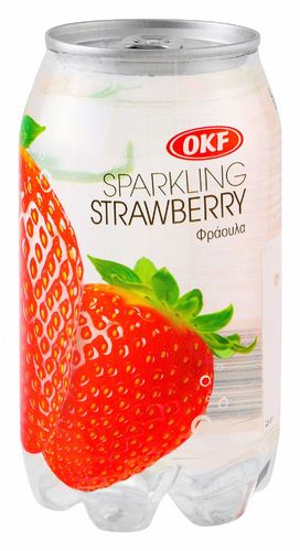 Sparkling Soda Strawberry OKF 350 ML - Sparkling Soda Strawberry OKF 350 ML