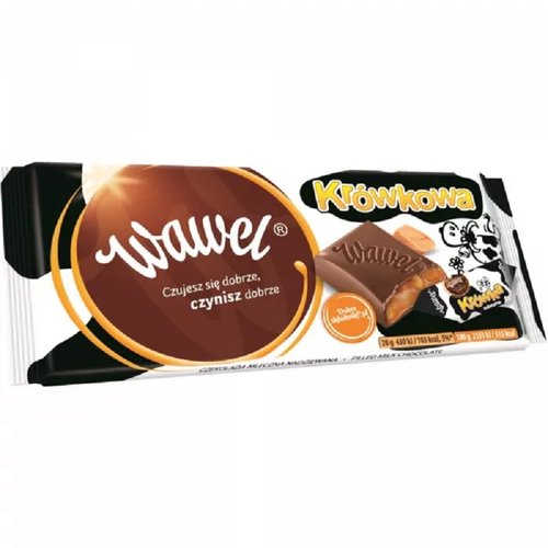 Krqwkowa Milk Chocolate With Caramel 90 g - Krqwkowa Milk Chocolate With Caramel 90 g