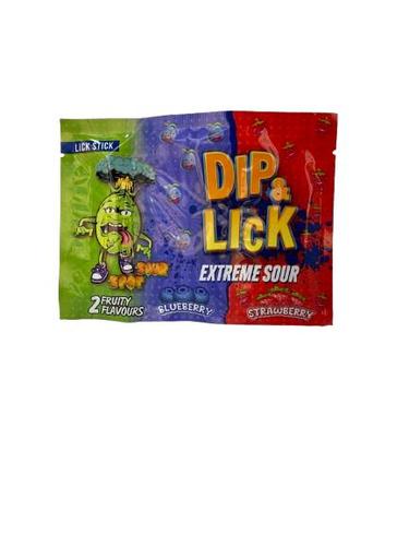 Dip & Lock lollipop with sour powder strawberry and cranberry flavor 15 g - Dip & Lock lollipop with sour powder strawberry and cranberry flavor 15 g