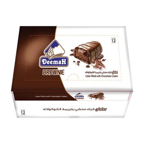 Deemah Brownie Cake With Chocolate 12x37 g - Deemah Brownie Cake With Chocolate 12x37 g