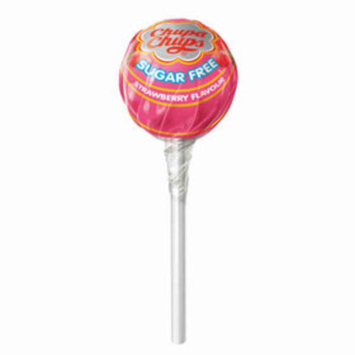 Chupa Chups Sugar Free Lollipop Strawberry Flavored - Chupa Chups Sugar Free Lollipop Strawberry Flavored