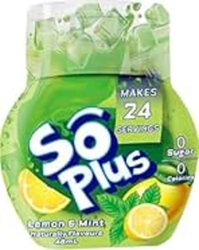 So Plus Lemon & Mint Water Enhancer 48 ml - So Plus Lemon & Mint Water Enhancer 48 ml