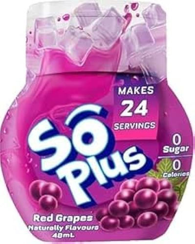 So Plus Red Grapes Water Enhancer 48 ml - So Plus Red Grapes Water Enhancer 48 ml