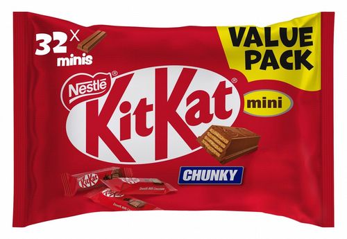 Nestle Kitkat 2 Finger Chunky Mini Milk Chocolate Wafers 500 g - Nestle Kitkat 2 Finger Chunky Mini Milk Chocolate Wafers 500 g