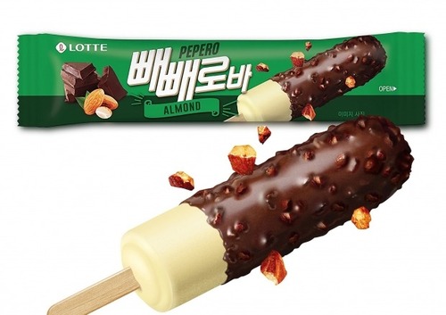 Ice Cream Pepero Almond Bar 75 ML - Ice Cream Pepero Peanut Bar 75 ML