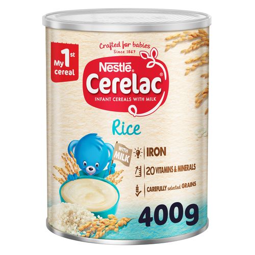 Nestle Cerelac Rice From 6 Months 400 g - Nestle Cerelac Rice From 6 Months 400 g