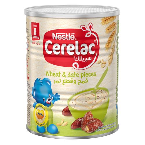 Nestle Cerelac Wheat & Date Pieces From 8 Months 400 g - Nestle Cerelac Wheat & Date Pieces From 8 Months 400 g