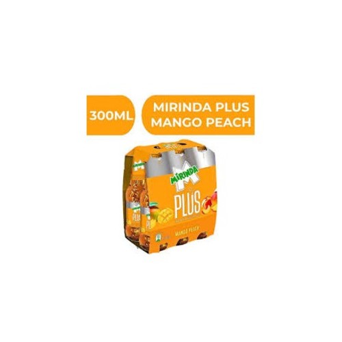 Mirinda Plus Mango Peach 6 PCS X 300 ML - Mirinda Plus Mango Peach 6 PCS X 300 ML