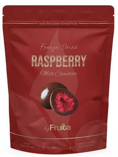 Fruita Freeze Dried Raspberry Milk Chocolate 80 g - Fruita Freeze Dried Raspberry Milk Chocolate 80 g