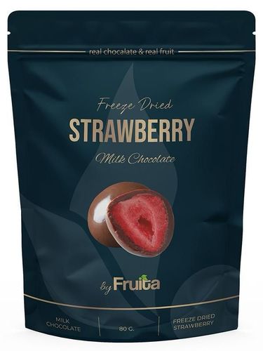 Fruita Freeze Dried Strawberry Milk Chocolate 80 g - Fruita Freeze Dried Strawberry Milk Chocolate 80 g