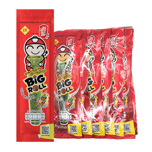 Japanese Big Roll Crunchy Spicy Seaweed 12 PCS X 2.5 g - Japanese Big Roll Crunchy Spicy Seaweed 12 PCS X 2.5 g