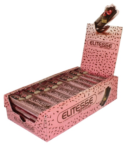 Elitesse De Luxe Chocolate Wafer With Cherry Flavor 40 PCS X 20 g - Elitesse De Luxe Chocolate Wafer With Cherry Flavor 40 PCS X 20 g