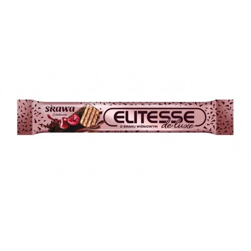 Elitesse De Luxe Chocolate Wafer With Cherry Flavor 20 g - Elitesse De Luxe Chocolate Wafer With Cherry Flavor 20 g