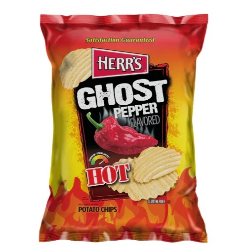 Herr's Ghost Pepper Flavoured Ripple Chips 170 g - Herr's Ghost Pepper Flavoured Ripple Chips 170 g