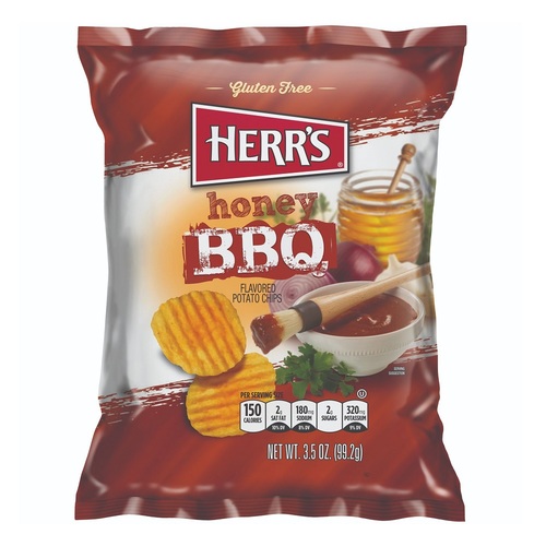 Herrs Honey BBQ Potato Chips 99.2 g - Herrs Honey BBQ Potato Chips 99.2 g